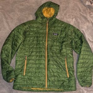 Men’s Patagonia nano puff hoodie puffer jacket - XXL - green